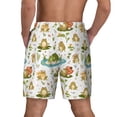 thumbnail image 2 of Lsque Mens Swim Trunks Cute Frog Pattern - Bathing Suit Compression Liner - Beach Swim Shorts Swimwear - (S-3XL) - Stretch Quick Dry -, 2 of 9