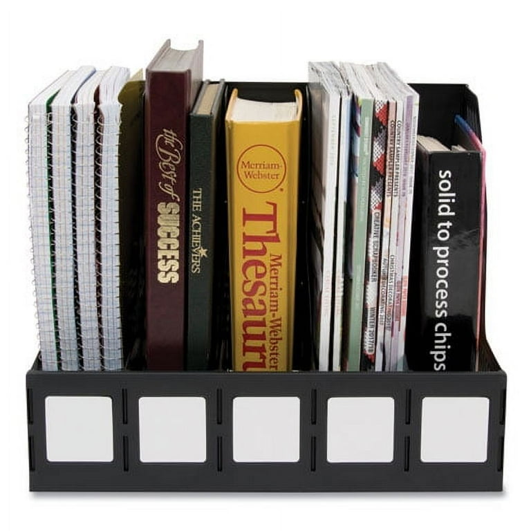 Literature File, Five Slots, 13.25 x 10 x 10.25, Black Literature File, Five Slots, 13.25 x 10 x 10.25, Black