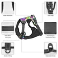 thumbnail image 3 of Vsdgher Graffiti Pineapples Pattern Dog Harness,No Pull Pet Harness with Soft Padded Handle,Adjustable Reflective Vest with 2 Buckles,4 Slide Buckles,S-XL, 3 of 5