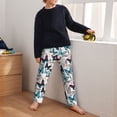 thumbnail image 5 of Yiaed Butterfly Print Teenagers' Lounge Pants, Loose PJ Bottoms, Long Pajama Pants for Men-XS(5-6), 5 of 6