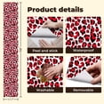thumbnail image 5 of Peel and Stick Wallpaper Red Black Leopard Print White Wall Mural 17.7in x 9.8ft Self Adhesive Removable Wall Paper Renter Friendly Wallpaper for Bedroom Living Room Cabinets, 5 of 8