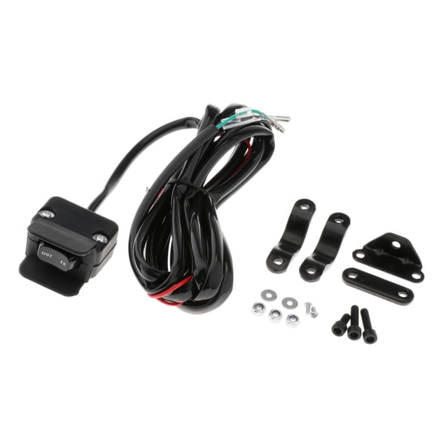 Mini 12V cabrestante interruptor de y conjunto de soporte de montaje para ATV UTV, barra de , fácil de instalar Yotijar Relé de solenoide