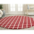 thumbnail image 2 of SAFAVIEH Chatham Jahn Geometric Diamonds Wool Area Rug, Red/Ivory, 4' x 6', 2 of 10