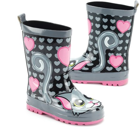 kitty rain boots