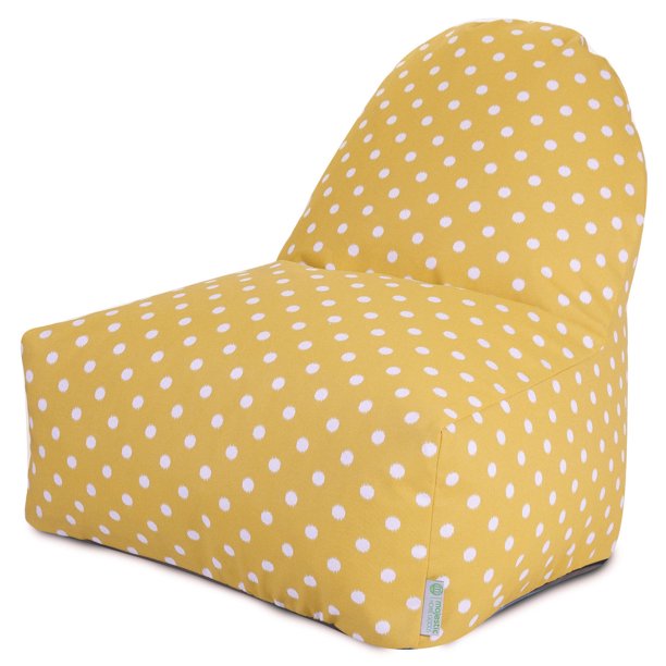 Majestic Home Goods Indoor Outdoor Citrus Ikat Dot Bean Bag Kickit