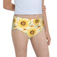 thumbnail image 6 of Pofeuu Watercolor With Sunflowers Print Soft Cotton Underwear Girls'Briefs Soft Undies, 6 of 7