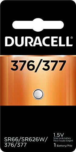 5 Pack Duracell 377 Silver Oxide Batteries 1 Each