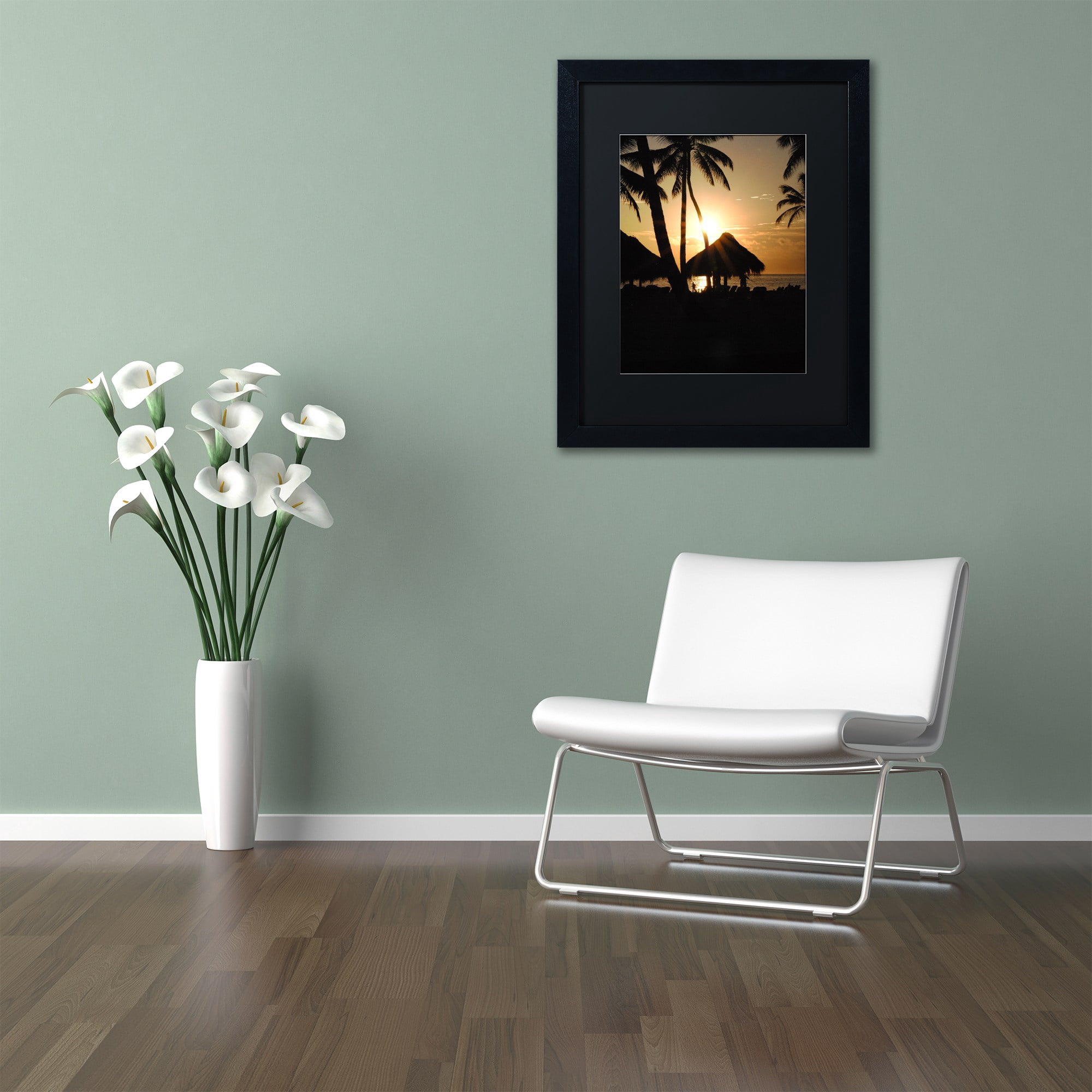 Trademark Fine Art "Majical" Canvas Art by Monica Mize, Black Matte, Black Frame
