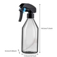 thumbnail image 3 of Cleaning Solution Bottle 10 Oz Reusable Empty Container With Trigger Sprayer Clear, 3 of 4