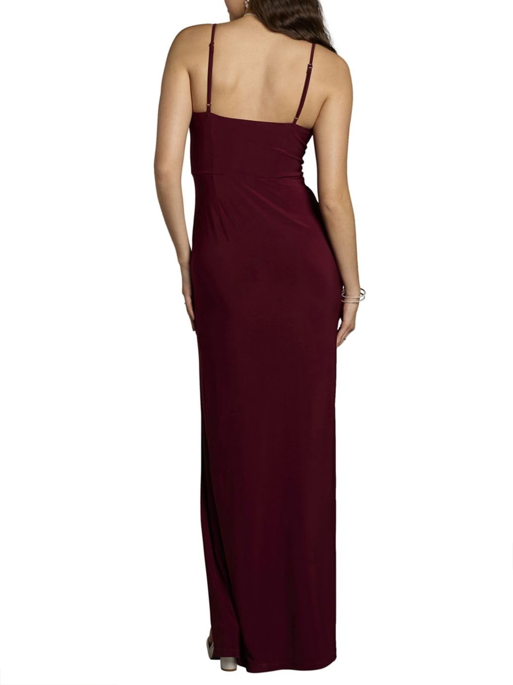 Kirablend Maren Jersey V-Neck Ruched Maxi Dress