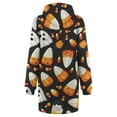 thumbnail image 3 of Halloween Halloween Dresses for Women Plus Size 26 Summer,Women's Hooded Long Sleeve Halloween Print Dress LooseFashion Mini Dress,Halloween Dresses for Women - Multicolor XXL, 3 of 5