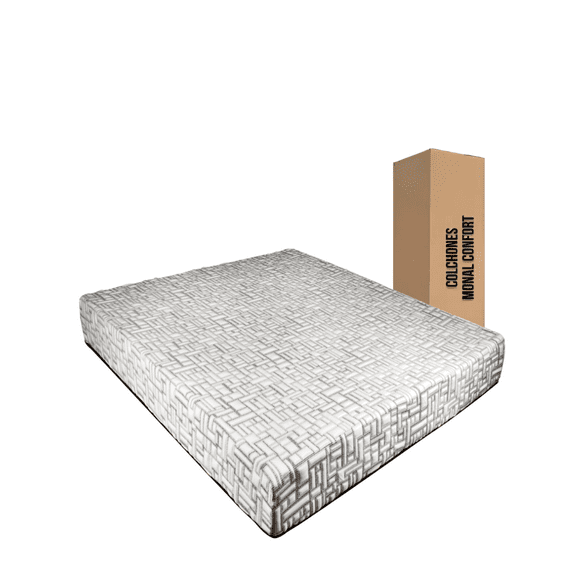 Colchón King En Caja Monal Confort 21 cm de grueso Tecnología Adaptativa