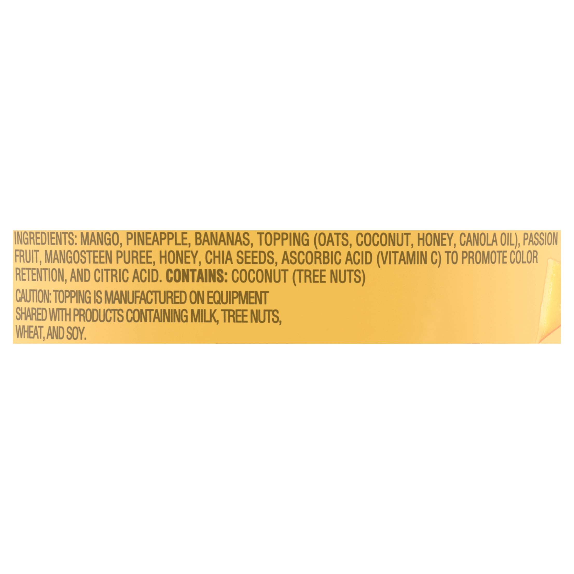 Dole Mango Gets Mangosteen Frozen Smoothie Bowl, 5.8 oz