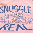 thumbnail image 3 of Disney - Mickey Mouse - The Snuggle is Real - Toddler & Youth Girls Raglan Graphic T-Shirt, 3 of 5
