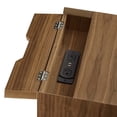 thumbnail image 5 of Modway Ember Wood Nightstand With USB Ports in Walnut Walnut, 5 of 8