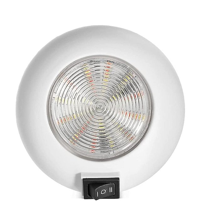 Luz Led redonda de 4 pulgadas, montaje en superficie, Compatible con luz Interior de avión, camión, RV, remolque, barco, 1 ud.