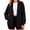 Black, variant on Cardigan Jacket Women Open Front Long Sleeve Loose Casual Lightweight Outwear with Side Pockets