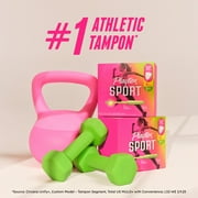 Playtex Sport Tampons, Unscented, Regular, 18 Count