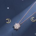 thumbnail image 5 of Women's Crystal Snowflake Necklace Snowflake Pendant Necklace Clavicle Chain, 5 of 5
