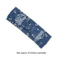 thumbnail image 3 of ZLight Bandeau de Sport Mode Nœud Papillon Réglable Multicolore Style Vintage Bandeau de Lavage du Visage Accessoires pour Femmes Bleu Foncé 1Ensemble, 3 of 5