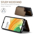 thumbnail image 5 of Mantto Case for Samsung Galaxy A33 5G with Card Holder, Retro PU Leather RFID Blocking Credit Card Slots Double Magnetic Clasp Flip Kickstand Shockproof Phone Cover for Samsung Galaxy A33 5G,Brown, 5 of 9