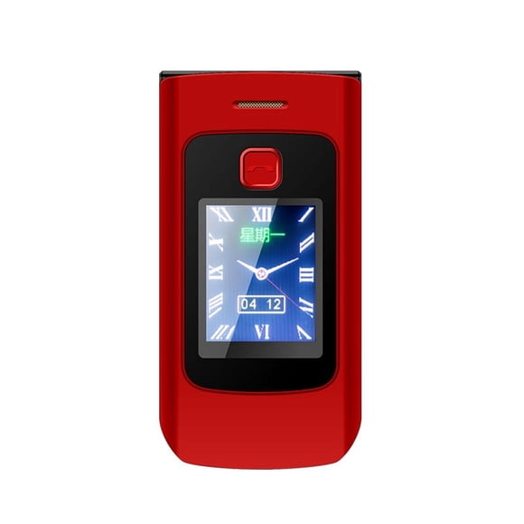 KTTECTOA Téléphone à Clapet Grand Écran Téléphone à Fonctions Téléphone Longue Autonomie SIM en Veille Liquidation Décorations de Noël Canada Days Cadeaux de Noël Cadeaux d'Anniversaire