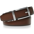 thumbnail image 3 of Genuine Leather Belts for Men Reversible Ratchet Belt with Adjustable Automatic Buckle - No Holes One Size Fits All - Comes in Gift Box- Casual and Dress Belt, 3 of 8