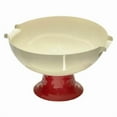 thumbnail image 1 of Frutero con pedestal, fuente para servir fruta con pie, moderno, desmontable y portátil. Rojo Blanco, 1 of 8