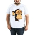 thumbnail image 4 of Large Tops For Men GraphicChimpanzee Printed Tees Summer Everyday Short-Sleeved T Shirts Black or White XS-5XL, 4 of 5