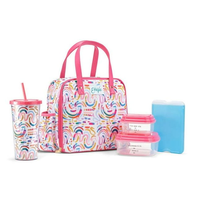 Fit & Fresh 2950ETVSC3032 Artist Collection Kit de Déjeuner Deluxe, Arc-en-Ciel