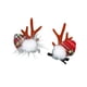 thumbnail image 5 of Bearachild Pinzas para el cabello navideñas Cuerno de ciervo Horquilla Cabeza de nieve Decoración Diadema Accesorios de peinado Sombreros Niños Adultos Rojo 2piezas Bearachild CBP547527, 5 of 5