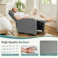 thumbnail image 3 of Aukfa Massage Recliner Chair, Home Theater Seating, PU Leather, Gray, 3 of 8