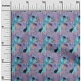 thumbnail image 2 of oneOone Polyester Spandex Turquoise Bleu Tissu Floral Robe Tissu Tissu Imprimé par la Cour 56 Pouces Large-Ww, 2 of 4
