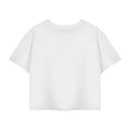 thumbnail image 2 of Polly Pocket Womens Retro Logo Cropped Short-Sleeved T-Shirt, 2 of 6