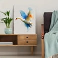 thumbnail image 5 of Graceful Flying Swan Canvas Wall Art, Soft Watercolor Print, Minimalist Nature Home Wall Decor, 5 of 8