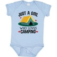 thumbnail image 3 of Inktastic Just a Girl Who Loves Camping Girls Baby Bodysuit, 3 of 5