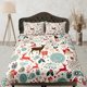 thumbnail image 1 of Juego De Funda Nórdica Con Almohadas Navidad Reno Dormitorio Ropa De Cama, 1 of 4