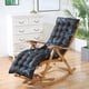 thumbnail image 4 of Cojín de Invierno para Silla Reclinable, Grueso, Plegable, de Doble Cara, con Correas | 119 X 48 Cm, de Algodón Perlado y Poliéster, Suave, para Mecedora, para Uso En Interiores y Exteriores., 4 of 6