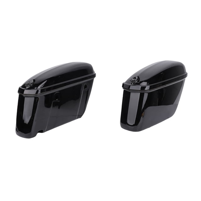 Alforjas Duras Universales Para Motocicleta De 22 L Con Cerradura Plástico ABS Resistente Portador De Almacenamiento Lateral Universal Para Maletero De Motocicleta Negro Brillante