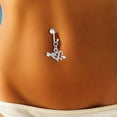 thumbnail image 6 of K-KED 1Pc Cartilage Clip Fashion Body Piercing Fake Belly Button Navel Ring Women Gift-Silver E, 6 of 9