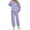 Purple, variant on Sweatsuits Women 2 Piece Outfit Hooded Sweatshirt Matching Baggy Sweatpants with Pockets Y2k Lounge Jogging Tracksuit Sky Blue L