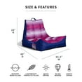 thumbnail image 4 of Big Joe Captain's Float No Inflation Needed Pool Lounger with Drink Holder, Faded Stripe Fuchsia Double Sided Mesh, Quick Draining Fabric, 3 feet, 4 of 9