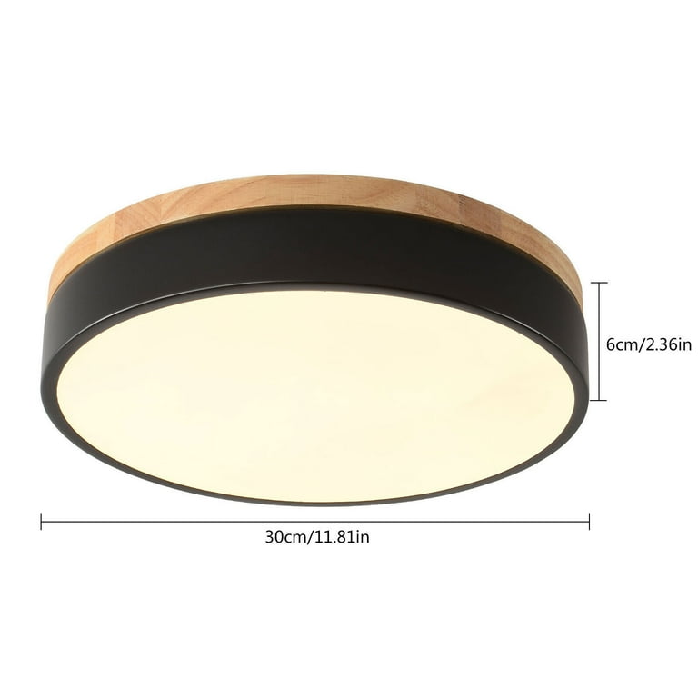 Minimalist LED Ceiling Light Wood Style Flush Mount Ceiling Light