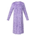 thumbnail image 5 of Aria Women’s Knit Velour Long Sleeve Ballet Nightgown, Sizes XS-5X, 5 of 5