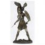 Athena (Minerva) & Owl Greek Roman Goddess of Wisdom Statue, Real Bronze Powder Cast Sculpture 12-inch