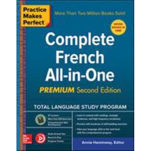 Pre-Owned Practice Makes Perfect: Complete French All-In-One, Premium Second Edition (Paperback) 1260121038 9781260121032