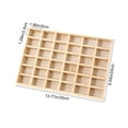 thumbnail image 3 of MTBLYS Wooden Storage Tray Wooden Jewelry Storage Tray, 36 Compartment Organizer for Crafts and Small Parts, Home Office Kitchen Display Box, 35X24X3.5 Cm, 1 Piece, 3 of 5