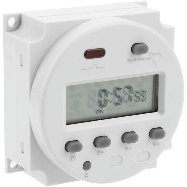 Reliable Programmable Timer Switch With Digital Lcd Display For Electronics