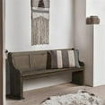 thumbnail image 4 of Pemberly Row Banc de Salle à Manger en Bois Moderne en Brun Foncé Brossé, 4 of 4