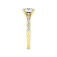 thumbnail image 3 of Lab Grown Diamond Engagement Ring For Women | 3 Carat IGI Certified Round Shape FG-VS Center Diamond | 14K Yellow Gold | Lucent Side Channel Set Ring Friendly Diamonds, 3 of 6